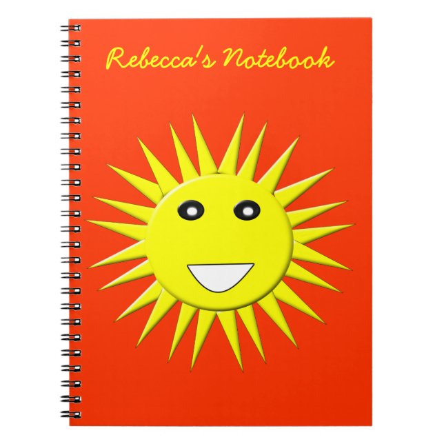 Cuaderno Bright Sunshine Personalizable Notebook (Frente)