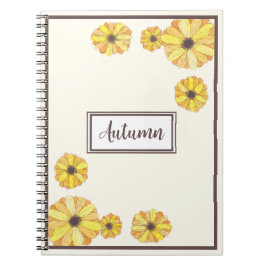 Cuaderno Bright Watercolor Otumn Floral Notebook