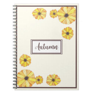 Cuaderno Bright Watercolor Otumn Floral Notebook