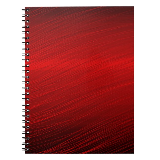 Cuaderno Brillante negocio de papel rojo rubí (Frente)