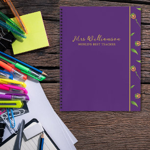 Cuaderno Brillante novela de profesor de Flores Modernas