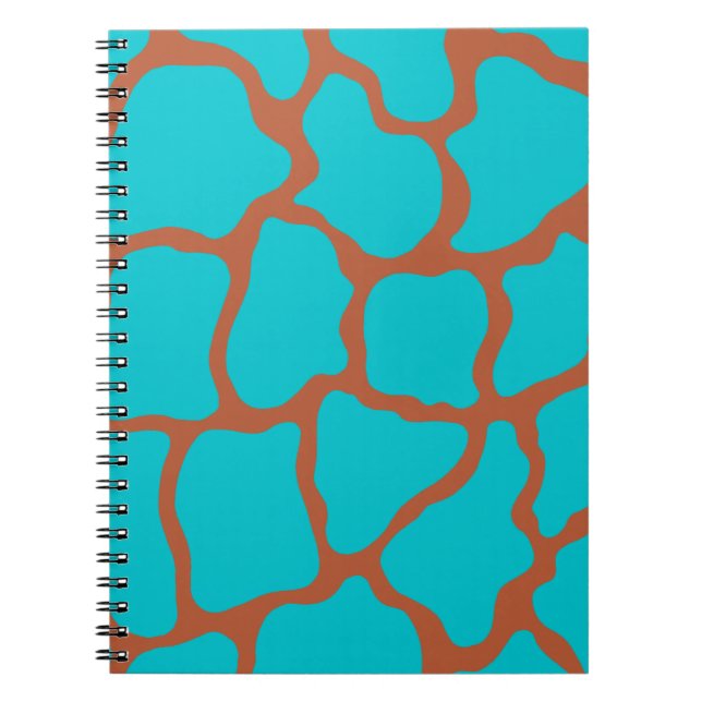 Cuaderno Brillante portátil turquesa (Frente)