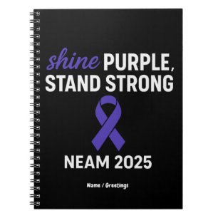 Cuaderno Brillante Púrpura Sólida Epilepsia de NEAM 2025