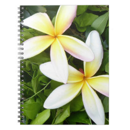 Cuaderno Brillantes flores hawaianas foto portátil espiral
