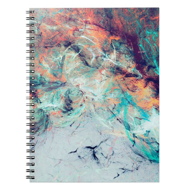Cuaderno Brillantes salpicaduras artísticas. Pintura abstra (Frente)