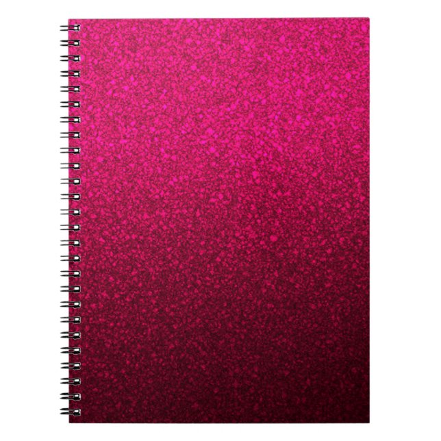 Cuaderno Brillantina rosa fuerte (Frente)