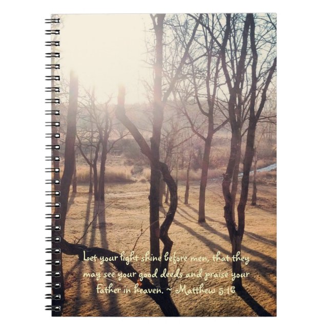 Cuaderno Brillo a través del diario (Frente)