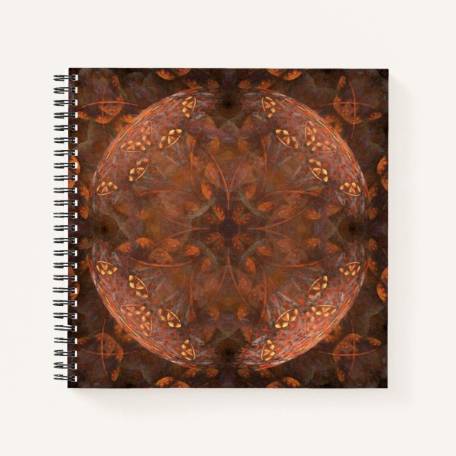Cuaderno Brillo de Cobre Dorado (Anverso)