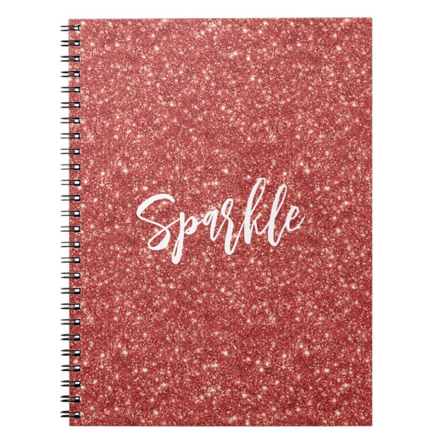 Cuaderno Brillo de destello rojo   (Frente)