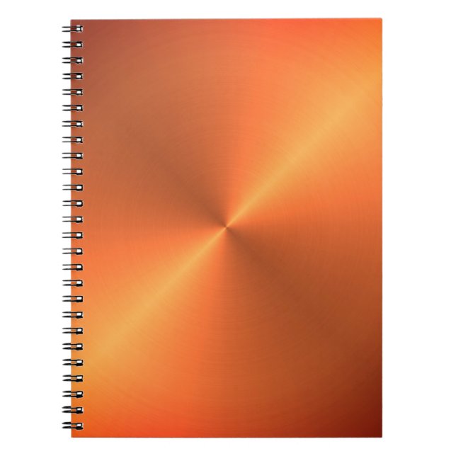Cuaderno Brillo de óxido naranja (Frente)
