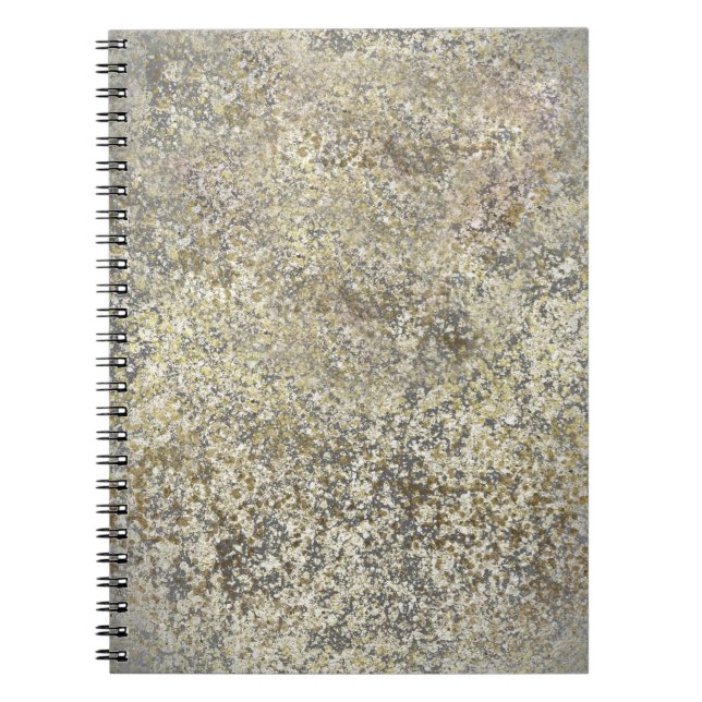 Cuaderno Brillo Dorado Crujiente Glamour Moderno Chic Deste (Frente)