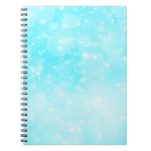 Cuaderno brillo Navidad azul brillante escarcha fiesta de c