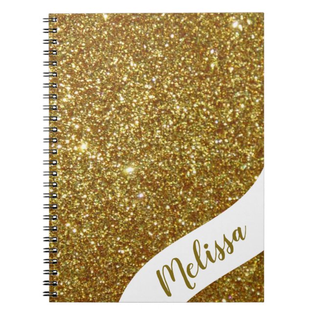 Cuaderno brillo personalizado (Frente)