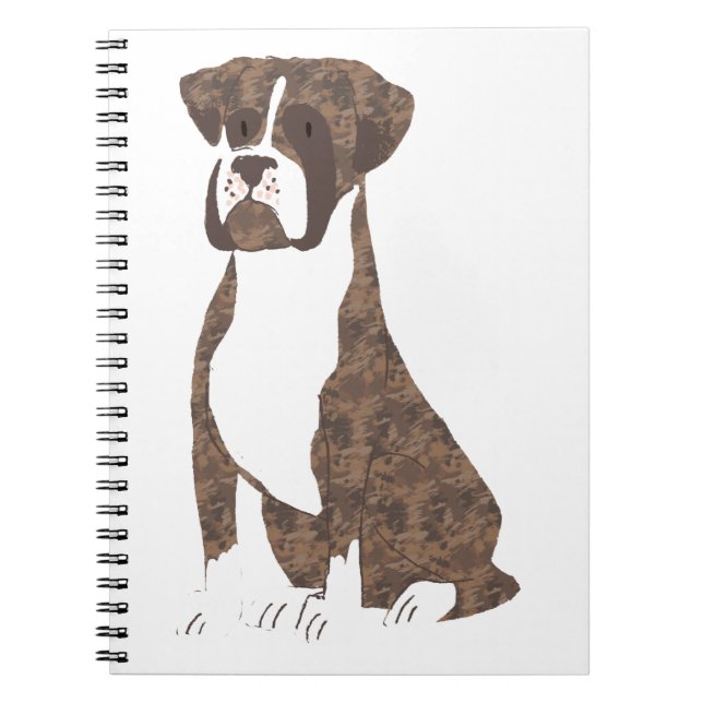 Cuaderno Brindle Boxer (Frente)