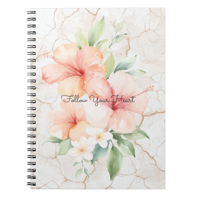 Cuaderno Brisa de Verano Rubor Hibisco Melocotón   (Frente)