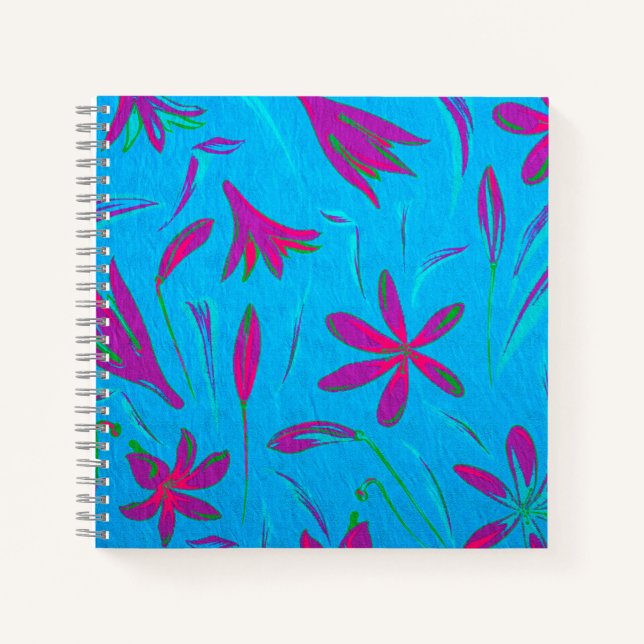 Cuaderno Brisa Flor Azul Verdoso (Anverso)