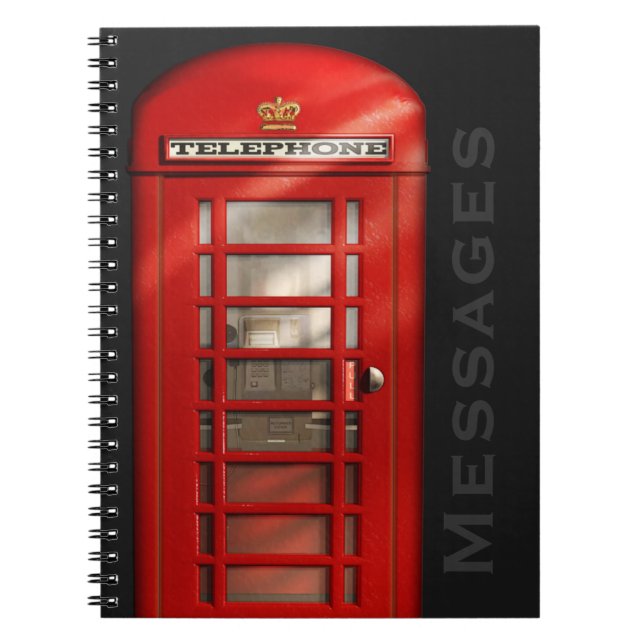 Cuaderno británico clásico de los mensajes (Frente)