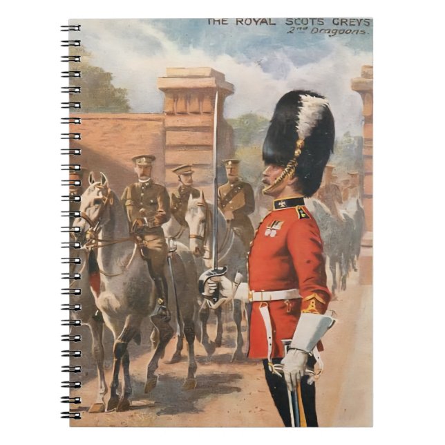 Cuaderno British Dragoons Royal Scots Greys postcard (Frente)