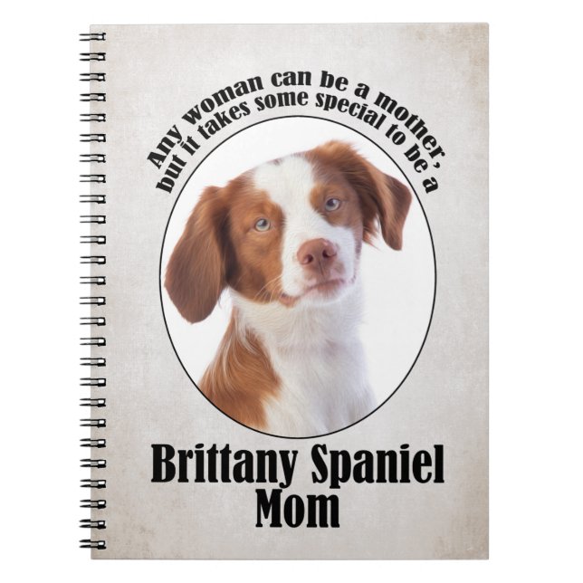 Cuaderno Brittany Spaniel Mom (Frente)