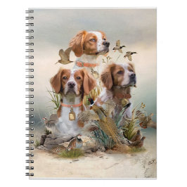 Cuaderno Brittany Spaniel, pasión por las aves