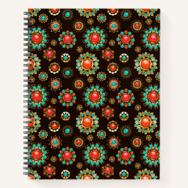 Cuaderno Broches Étnicos Patrón Continuo