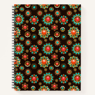 Cuaderno Broches Étnicos Patrón Continuo