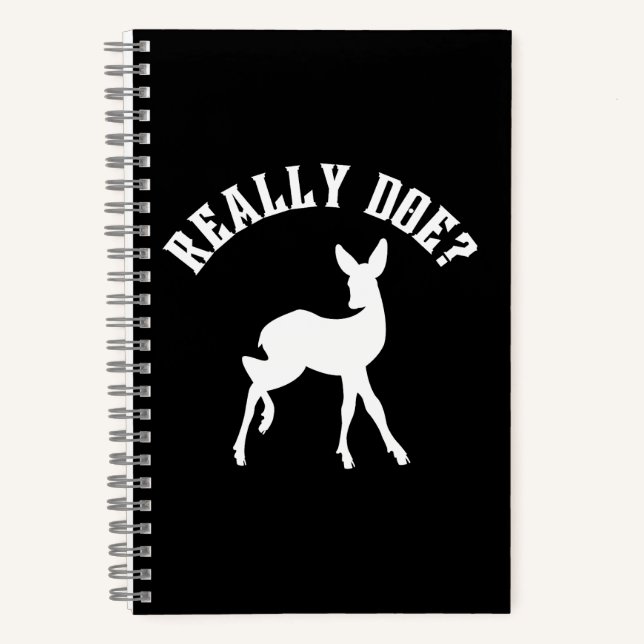 Cuaderno Broma De Animal Divertida Realmente Cierva (Anverso)
