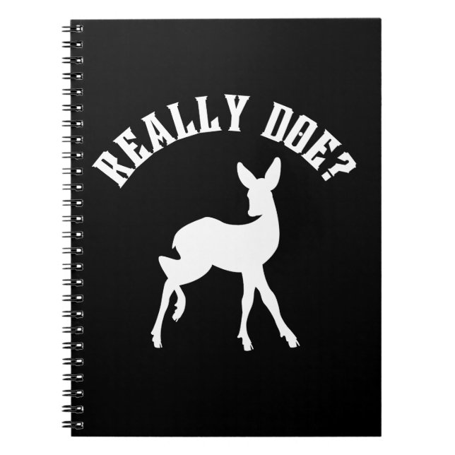 Cuaderno Broma De Animal Divertida Realmente Cierva (Frente)