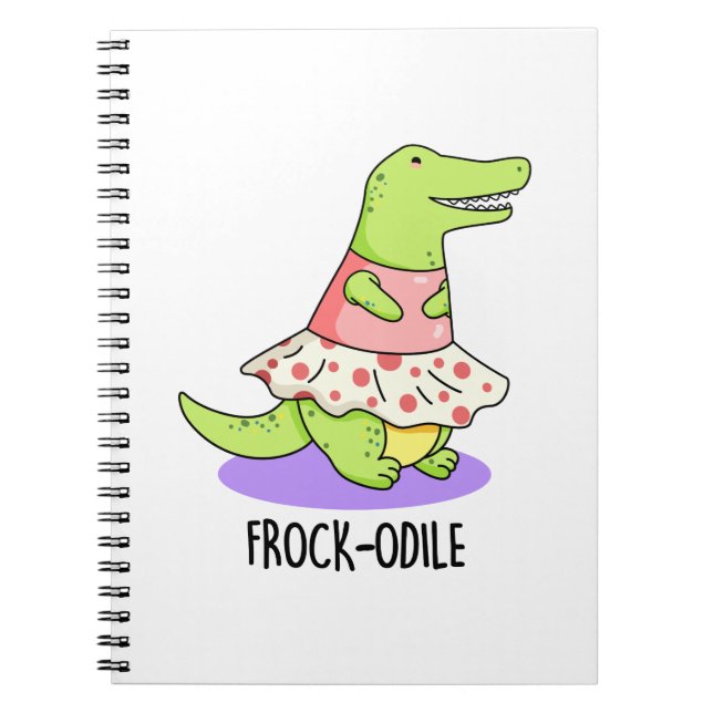 Cuaderno Broma divertida de cocodrilo Frock-odile (Frente)