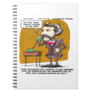 Cuaderno Broma divertida de Rick London con el teléfono de