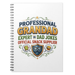 Cuaderno Bromas de Abuelo Profesional y Snacks