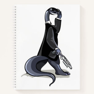 Cuaderno Brontosauro Vestido Como Personaje De Película.