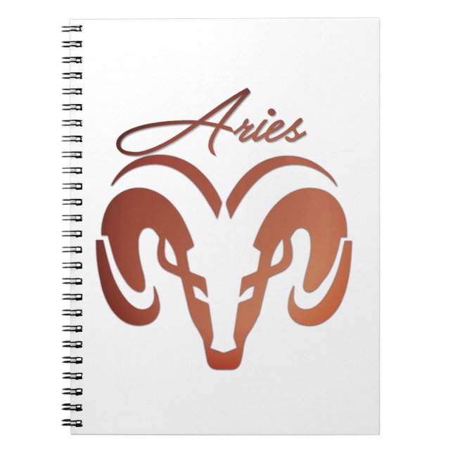 Cuaderno Bronze Aries el Ram Zodiac (Frente)