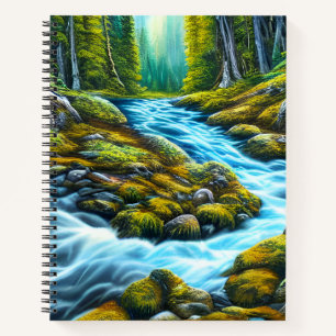 Cuaderno Brook de burbuja de la naturaleza mágica