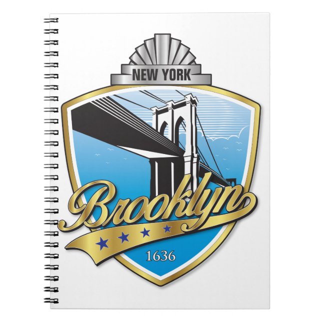 Cuaderno Brooklyn Design Gold (Frente)