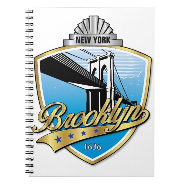 Cuaderno Brooklyn Design Gold (Frente)