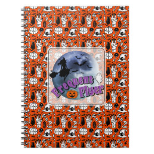 Cuaderno Broomstick de travesía frecuente de Halloween para