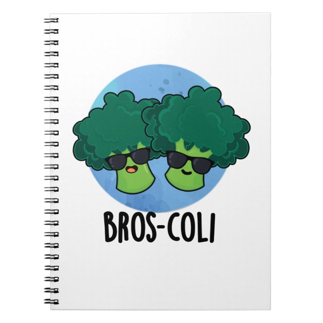 Cuaderno Bros-coli divertido chiste brócoli vegetal Pun  (Frente)