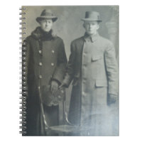 Brothers Dapper Brothers in Overcoats RPPC Foto de