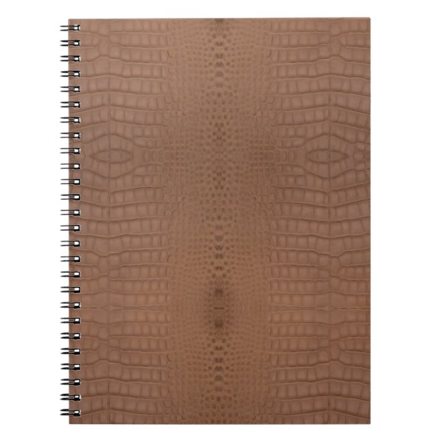 Cuaderno Brown Alligator Print (Frente)