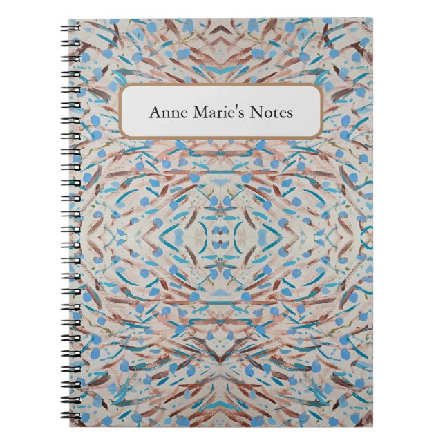 Cuaderno Brown Tiene El Libro De Notas Personalizado Blues (Frente)