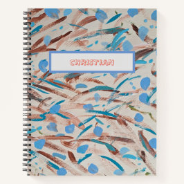Cuaderno Brown Tiene El Portátil Personalizado Blues