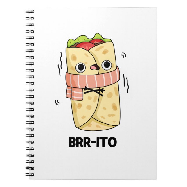 Cuaderno Brr-ito Divertido Burrito Frío Congelado Juego de  (Frente)