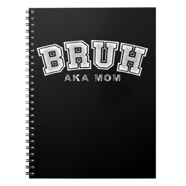 Cuaderno Bruh Alias Mamá Divertido Día de la Madre Retro Vi (Frente)