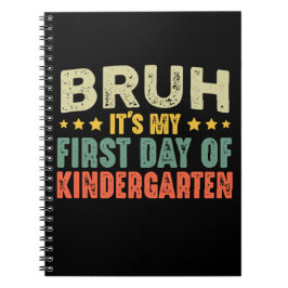 Cuaderno Bruh es mi primer día de la cosecha de jardines de