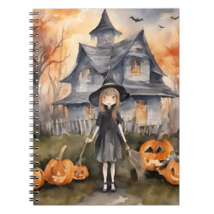 Cuaderno Bruja de bienvenida generada por IA