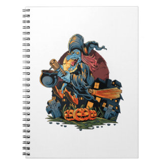 Cuaderno bruja de Halloween