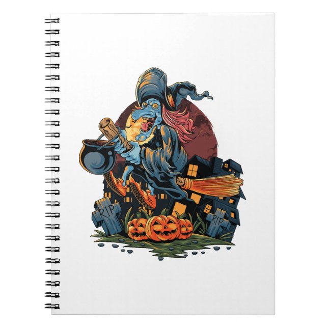 Cuaderno bruja de Halloween (Frente)