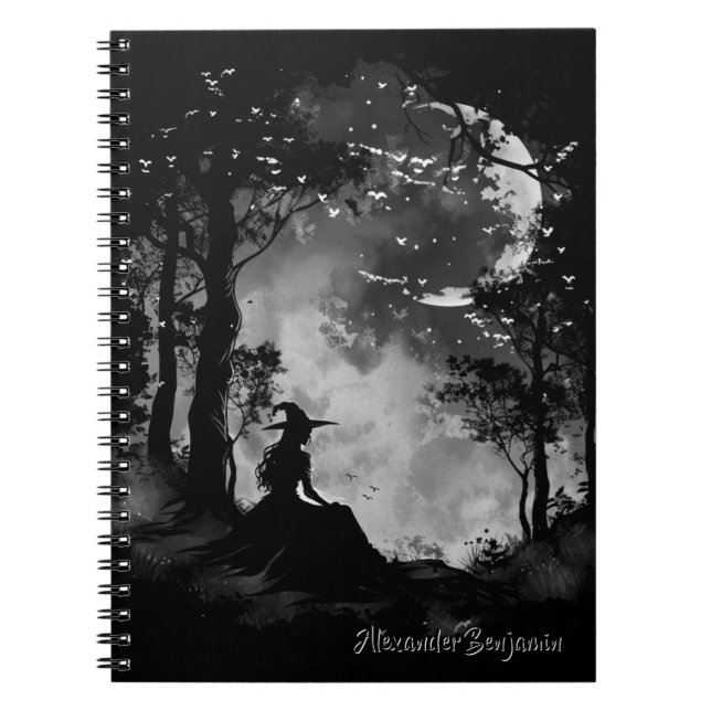 Cuaderno Bruja de Halloween de la noche de bodas (Frente)