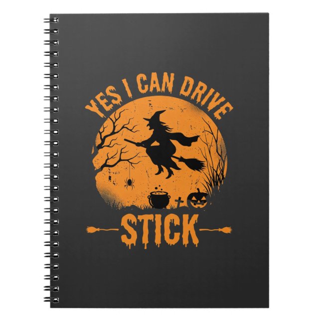 Cuaderno Bruja de Halloween Drive Stick Gráfico_1 (Frente)